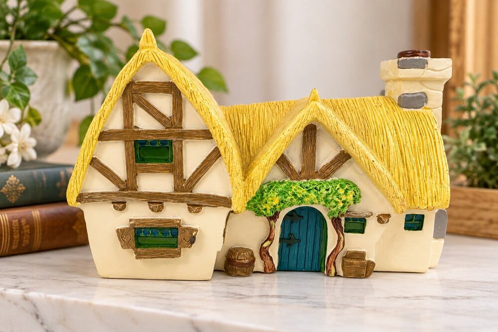 Disney Snow White Seven Dwarfs Mini House Cottage Figurine LDG89015 8 inches